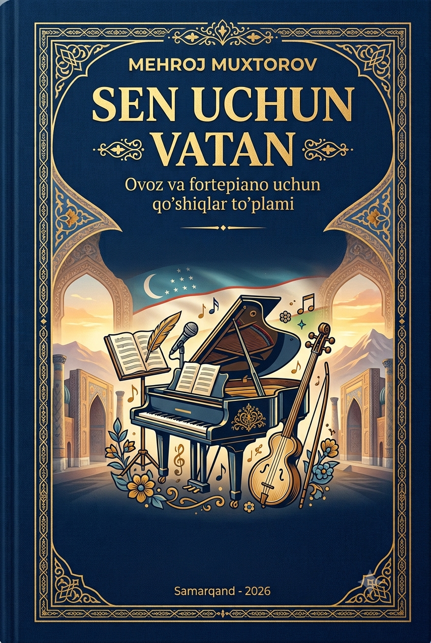 Qo'shiqlar to'plami - Ovoz va fortepiano uchun qo'shiqlar to'plami - Mehroj Muxtorov