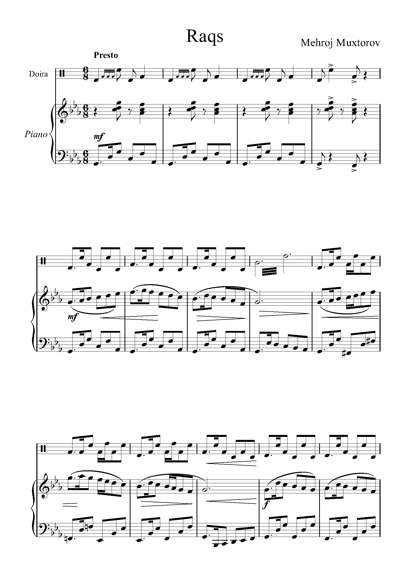 Raqs (DOIRA va fortepiano uchun) - Mehroj Muxtorov