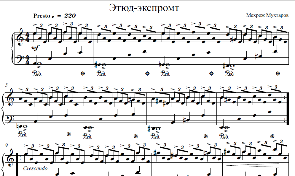 Etyud-ekspromt (fortepiano uchun)