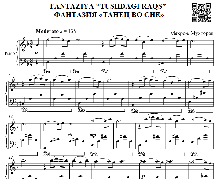 FANTAZIYA "TUSHDAGI RAQS" (FORTEPIANO UCHUN)