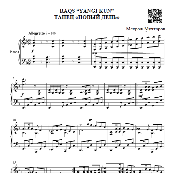 RAQS "YANGI KUN" (FORTEPIANO UCHUN)