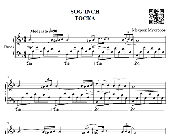 SOG'INCH (FORTEPIANO UCHUN)